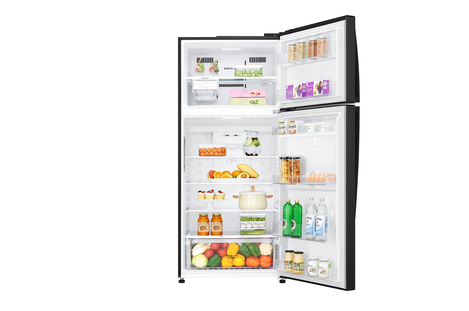 Front open view with content