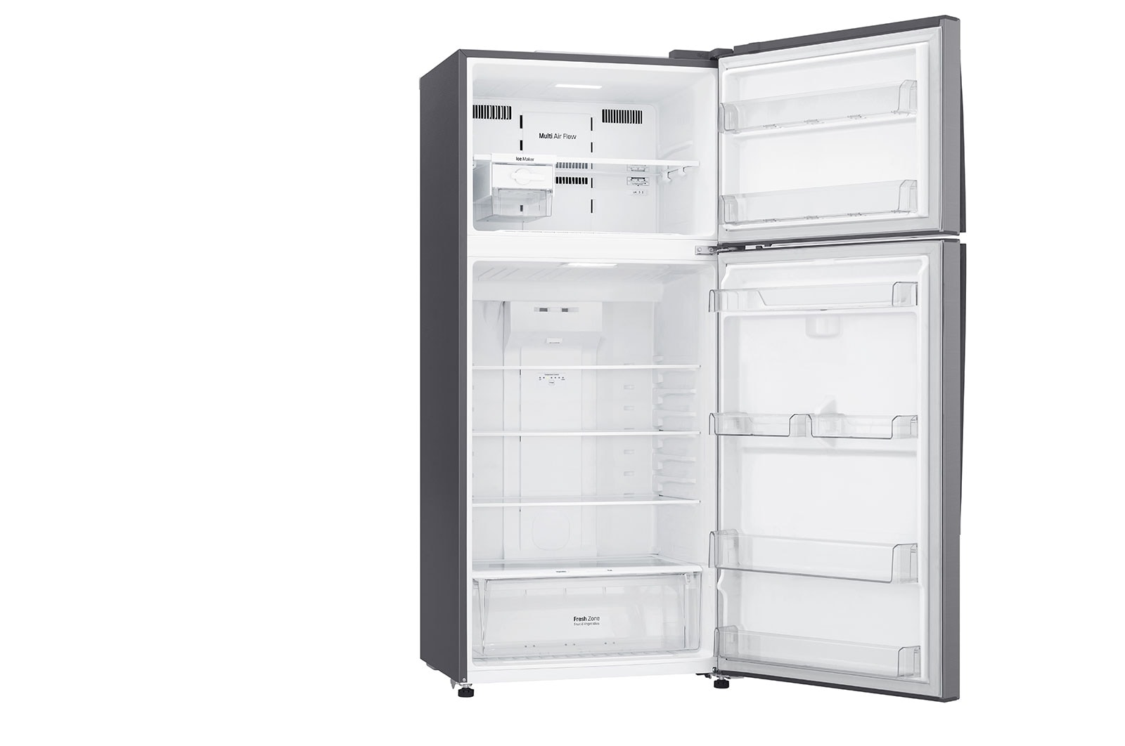 LG 18 S. Cu. Ft, Top Freezer Refrigerator, Silver, Multi Air Flow, Energy Saving, Inverter Linear Compressor, LT19CBBSLN