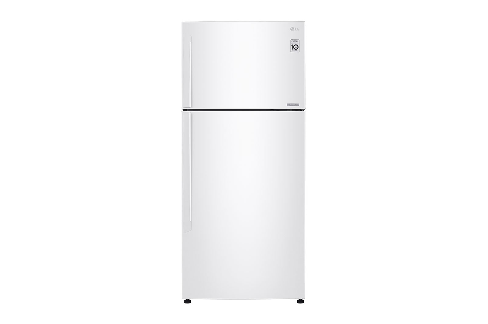 Front view of 18 S. Cu. Ft, Top Freezer Refrigerator, White, Multi Air Flow, Energy Saving, Inverter Linear Compressor LT19CBBWLN