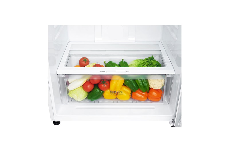 LG 18 S. Cu. Ft, Top Freezer Refrigerator, White, Multi Air Flow, Energy Saving, Inverter Linear Compressor, LT19CBBWLN