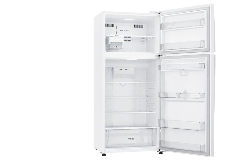 LG 18 S. Cu. Ft, Top Freezer Refrigerator, White, Multi Air Flow, Energy Saving, Inverter Linear Compressor, LT19CBBWLN