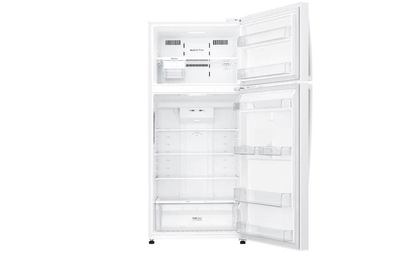 LG 18 S. Cu. Ft, Top Freezer Refrigerator, White, Multi Air Flow, Energy Saving, Inverter Linear Compressor, LT19CBBWLN