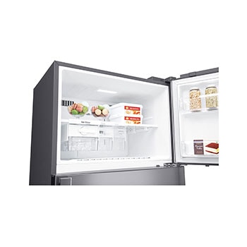 Freezer with food