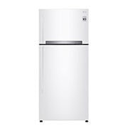 Front view of 17.9 cCu.Ft, Top Freezer Refrigerator, White color, ThinQ (wifi), Multi Air Flow,Energy Saving Inverter Linear Compressor LT19HBHWLN