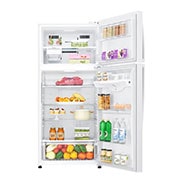 LG 17.9 cCu.Ft, Top Freezer Refrigerator, White color, ThinQ (wifi), Multi Air Flow,Energy Saving Inverter Linear Compressor, LT19HBHWLN