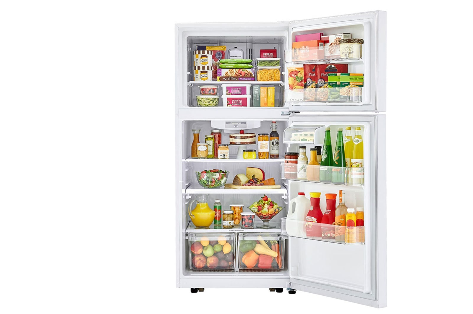 LG 19.6 Cu.Ft | Top Freezer | Smart Inverter Compressor, LT20CBBWIN