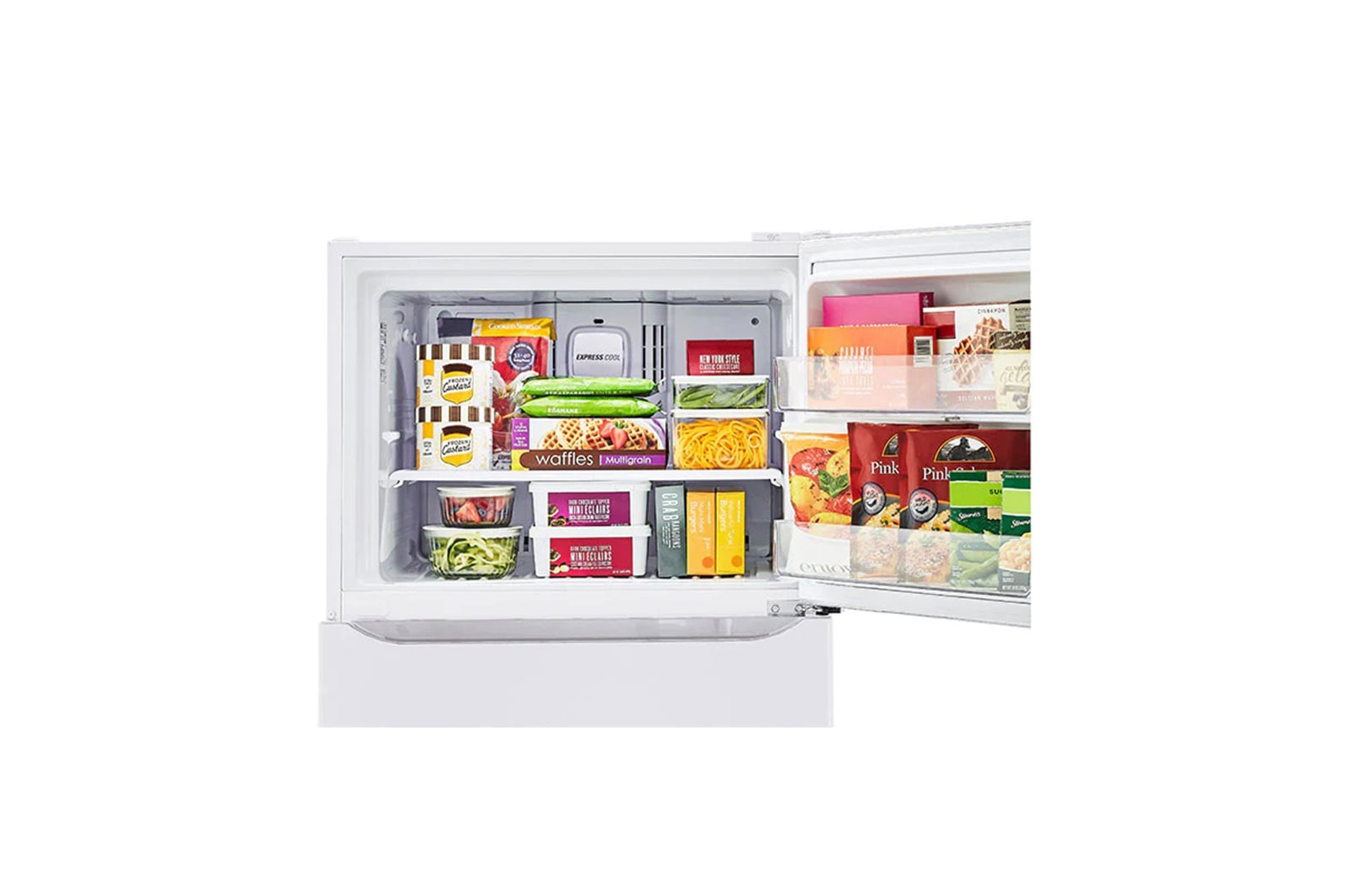 LG 19.6 Cu.Ft | Top Freezer | Smart Inverter Compressor, LT20CBBWIN