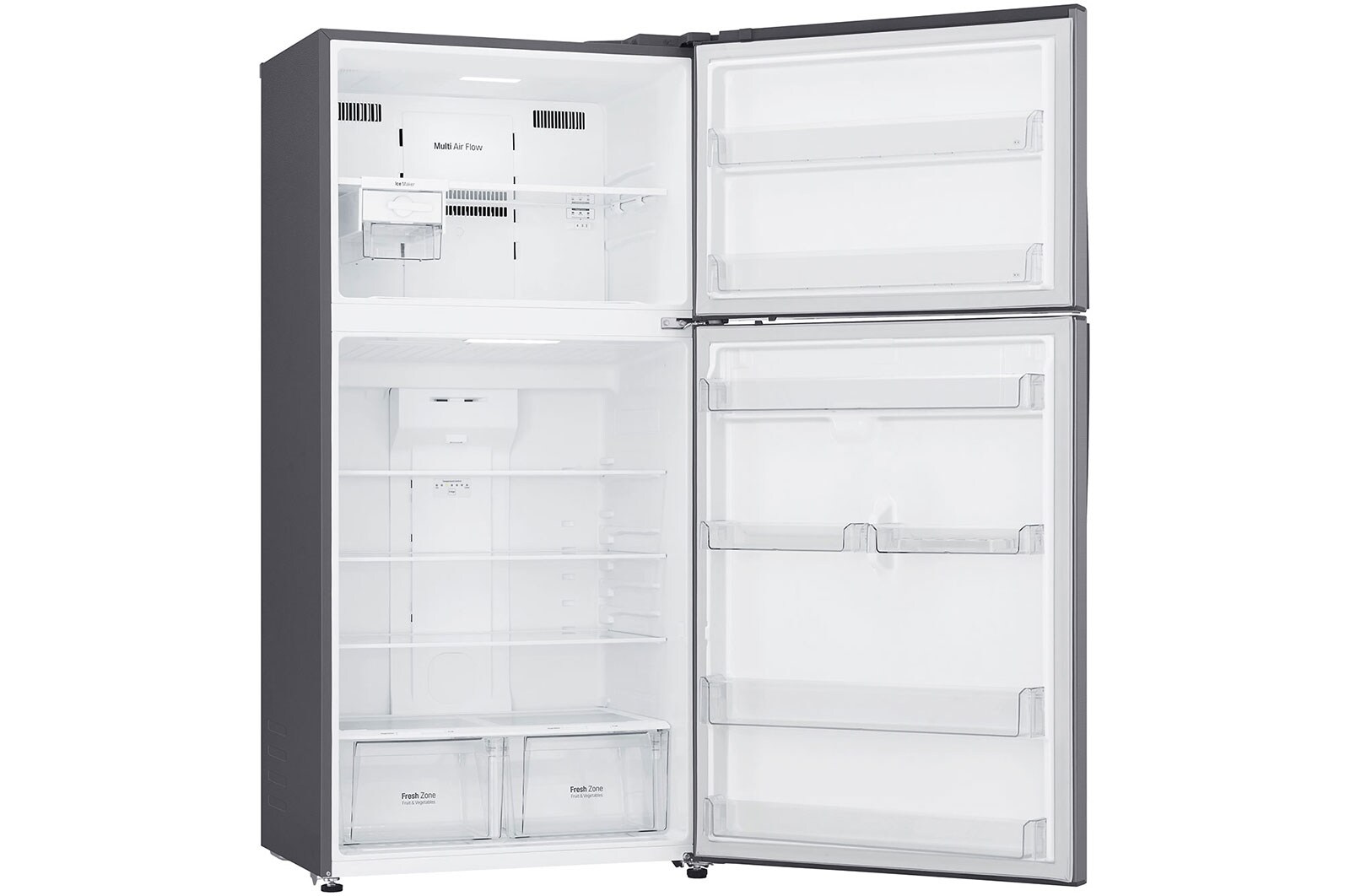 LG 20.9 Cu.Ft | Top Freezer | Energy Saving Inverter Linear Compressor, LT22CBBSLN