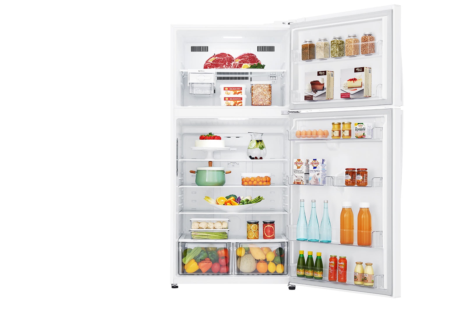 LG Top Fridge, Smart Inverter, 438L, LT22CBBWIN