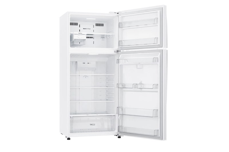 LG 20.9 Cu.Ft, Top Freezer Refrigerator, White color, Multi Air Flow, Energy Saving Inverter Linear Compressor, LT22CBBWLN