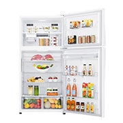 LG 20.9 Cu.Ft | Top Freezer | Energy Saving Inverter Linear Compressor, LT22HBHWLN