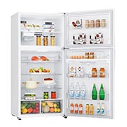 LG 20.9 Cu.Ft, Top Freezer Refrigerator, White color, ThinQ (wifi), Door Cooling, Hygiene Fresh+™, Multi Air Flow, Energy Saving Inverter Linear Compressor, LT22HBHWLN