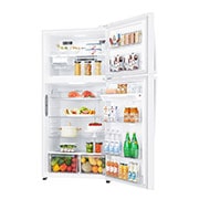 LG 20.9 Cu.Ft | Top Freezer | Energy Saving Inverter Linear Compressor, LT22HBHWLN