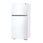 LG 23.2 Cu.Ft, Top Freezer Refrigerator, White color, Smart Diagnosis, Inverter Compressor, LT24CBBWLH