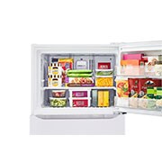 LG 23.2 Cu.Ft, Top Freezer Refrigerator, White color, Smart Diagnosis, Inverter Compressor, LT24CBBWLH