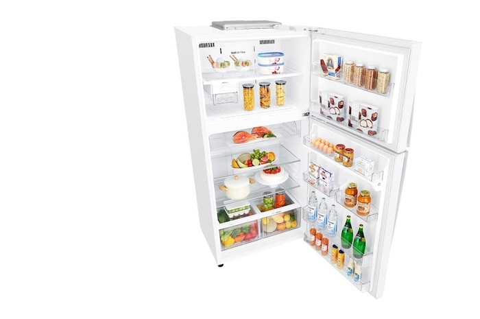 Top view with door open