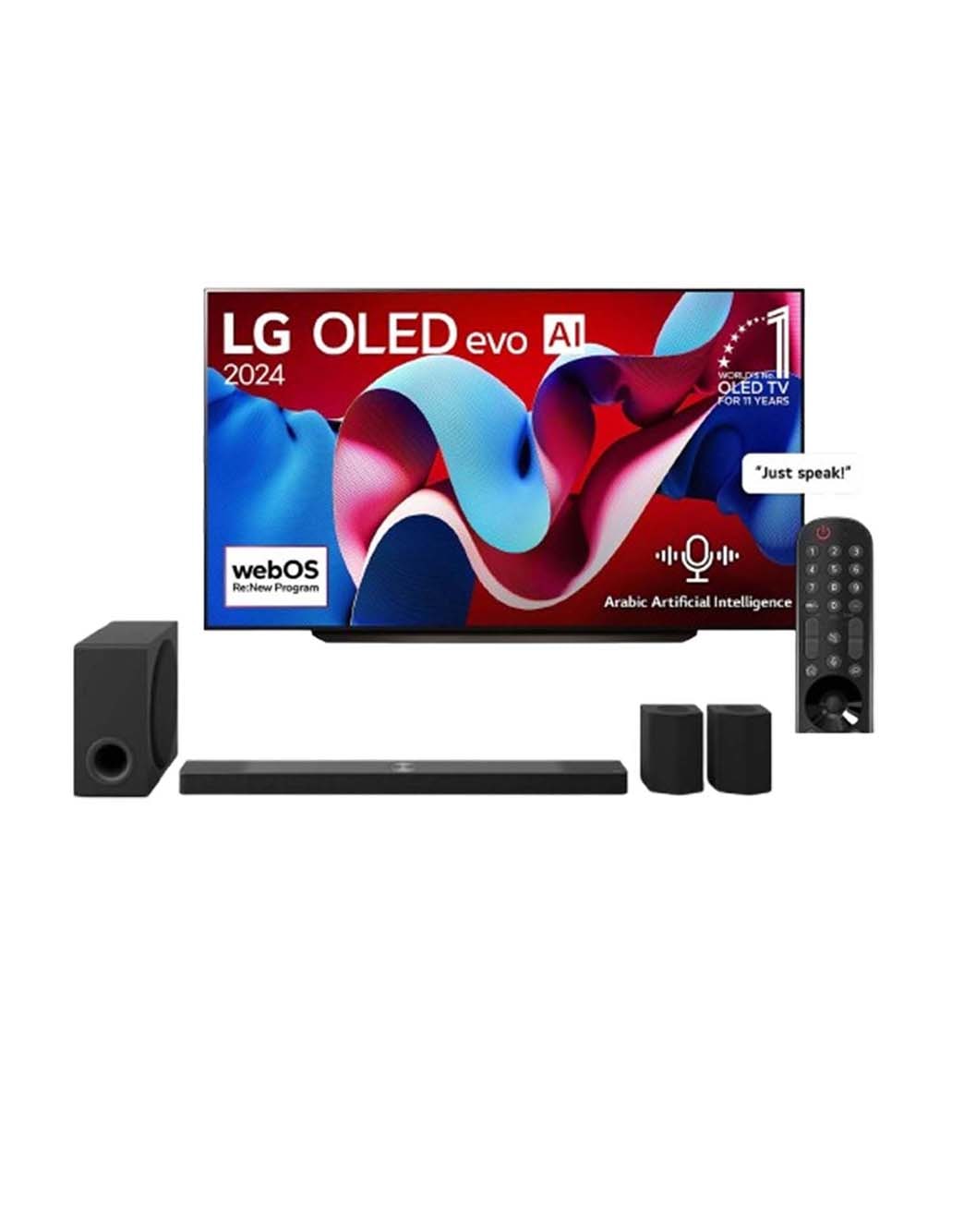 77 Inch LG OLED evo AI C4 4K Smart TV AI Magic remote Dolby Vision ...