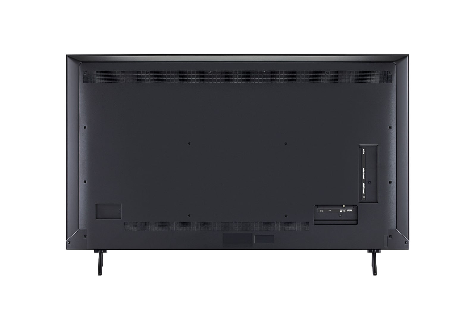 Rear view of LG QNED evo qned91 TV.