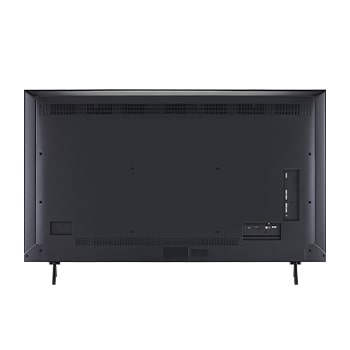 Rear view of LG QNED evo qned91 TV.