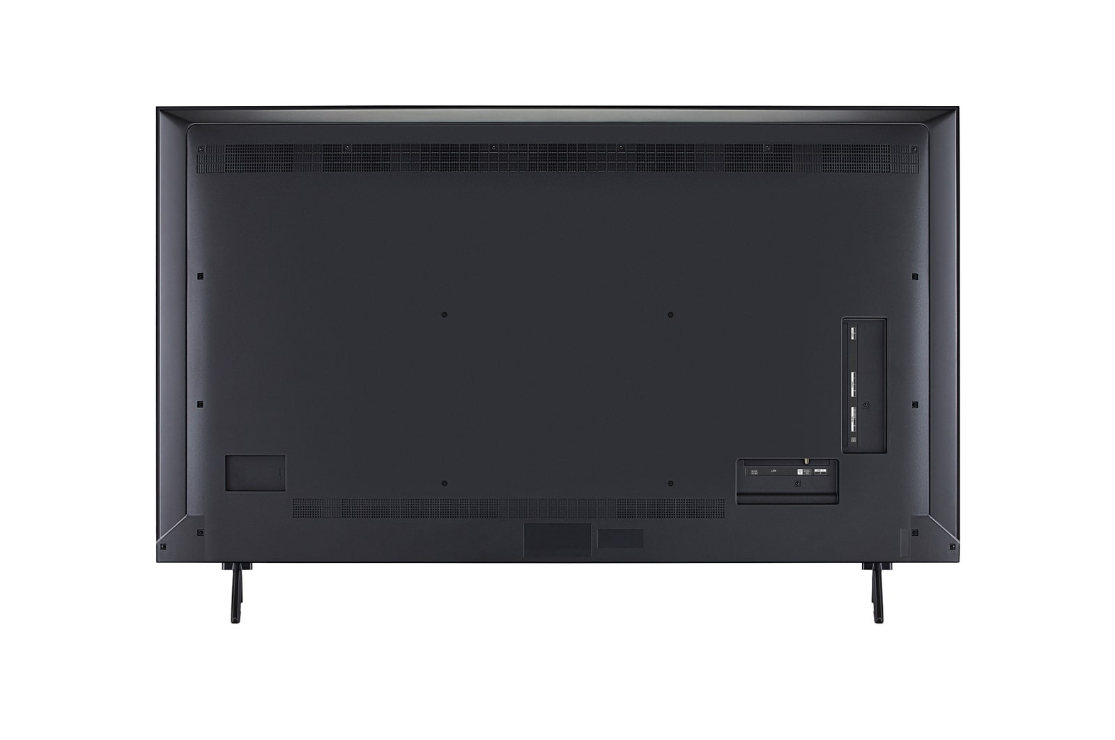 Rear view of LG QNED evo qned91 TV.