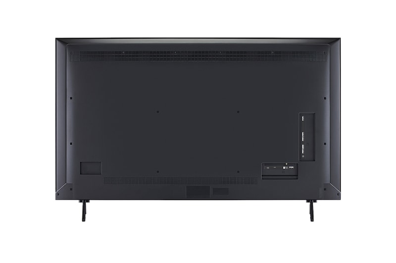 Rear view of LG QNED evo qned91 TV.
