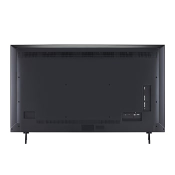 Rear view of LG QNED evo qned91 TV.