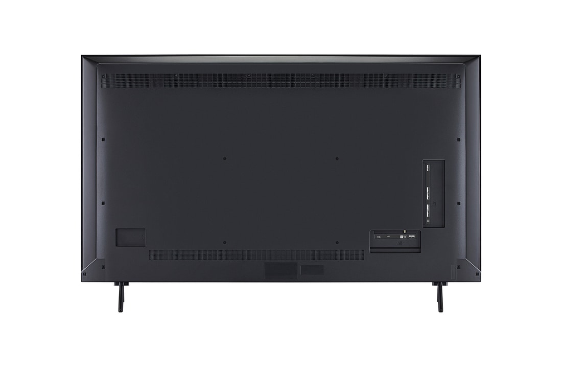 Rear view of LG QNED evo qned91 TV.