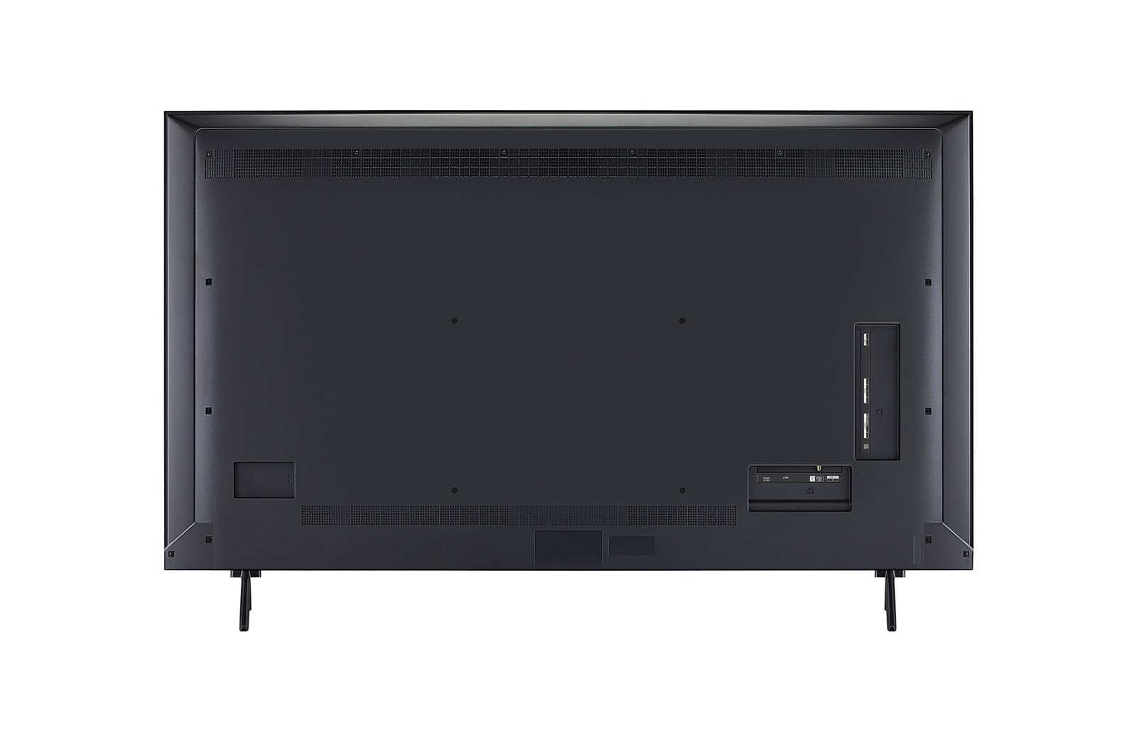 Rear view of LG QNED evo qned91 TV.