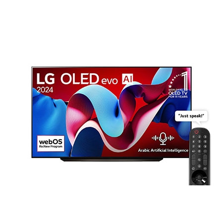 83 Inch LG OLED evo AI C4 4K Smart TV AI Magic remote Dolby Vision webOS24 2024