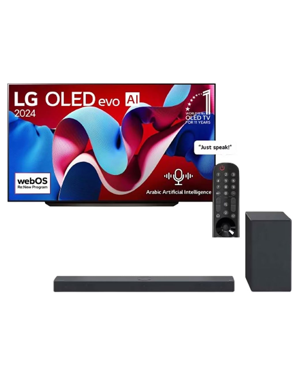 77 Inch LG OLED evo AI C4 4K Smart TV AI Magic remote Dolby Vision ...