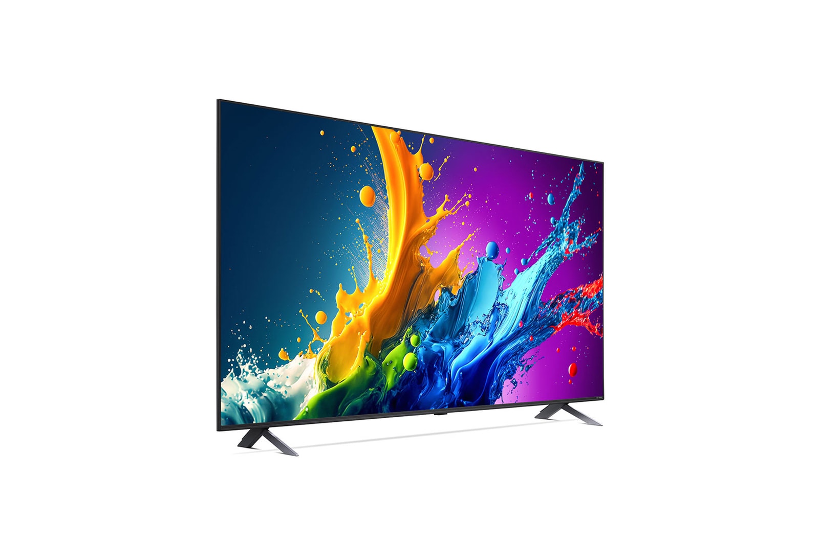 Front view of LG QNED TV, QNED80