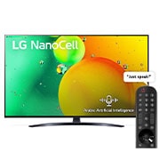 LG 4K NanoCell Smart TV 55 inch Series 79, Nano Color, a5 Gen5 4K Processor, HDR10 Pro, HGiG., 55NANO796QA