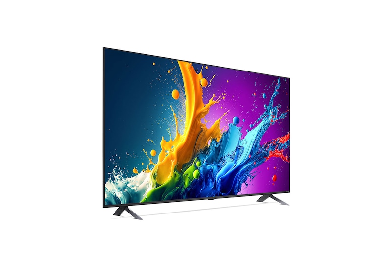 Front view of LG QNED TV, QNED80