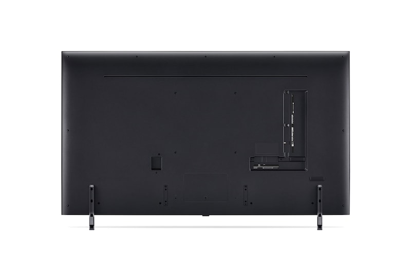 Rear view of LG QNED TV, QNED80