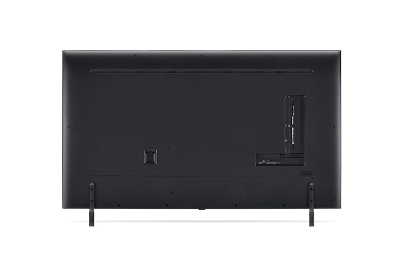 Rear view of LG QNED TV, QNED80