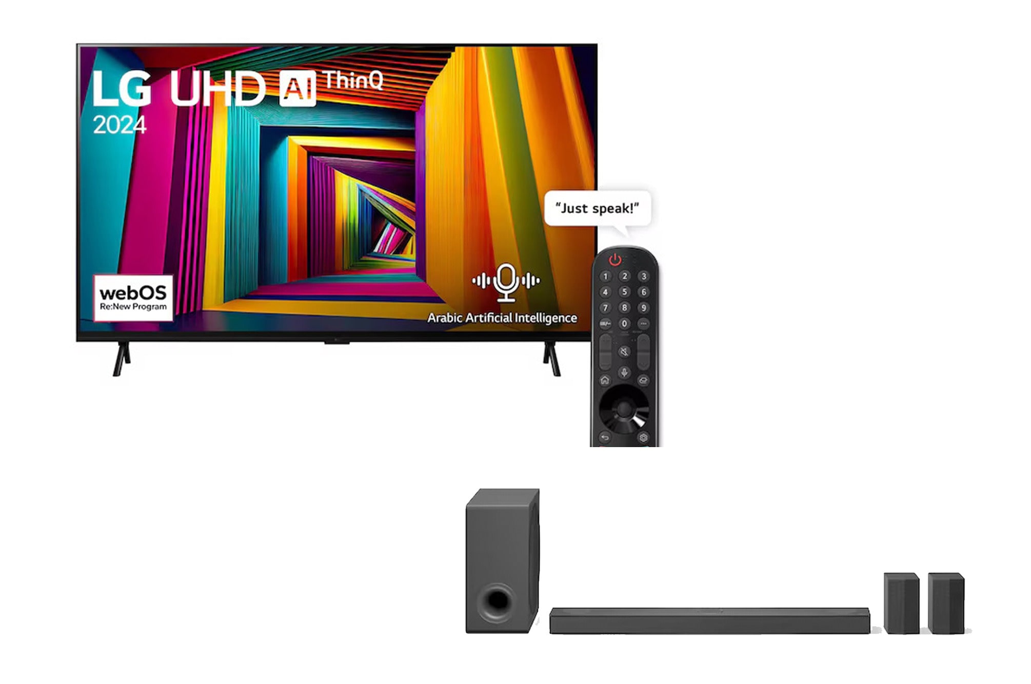 98 Inch LG UHD UT90 4K Smart TV AI Magic remote HDR10 Pro webOS24