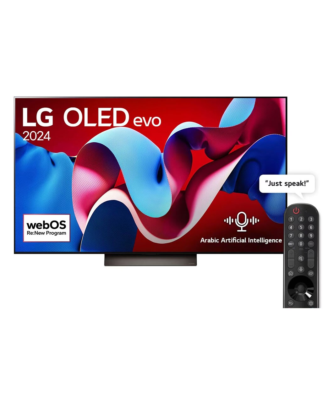 55 Inch LG OLED evo C4 4K Smart TV AI Magic remote Dolby Vision webOS24 ...