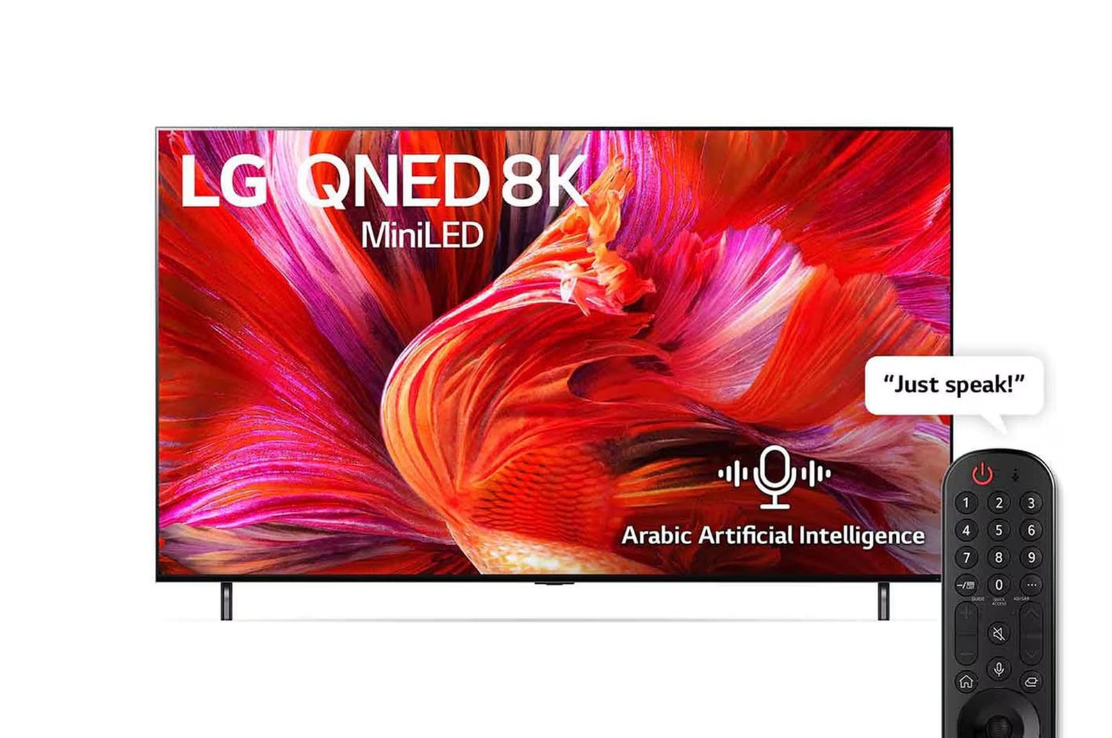 LG QNED TV 75 Inch QNED95 series, Cinema Screen Design 8K Cinema HDR WebOS Smart ThinQ AI Mini LED, 75QNED95VPA