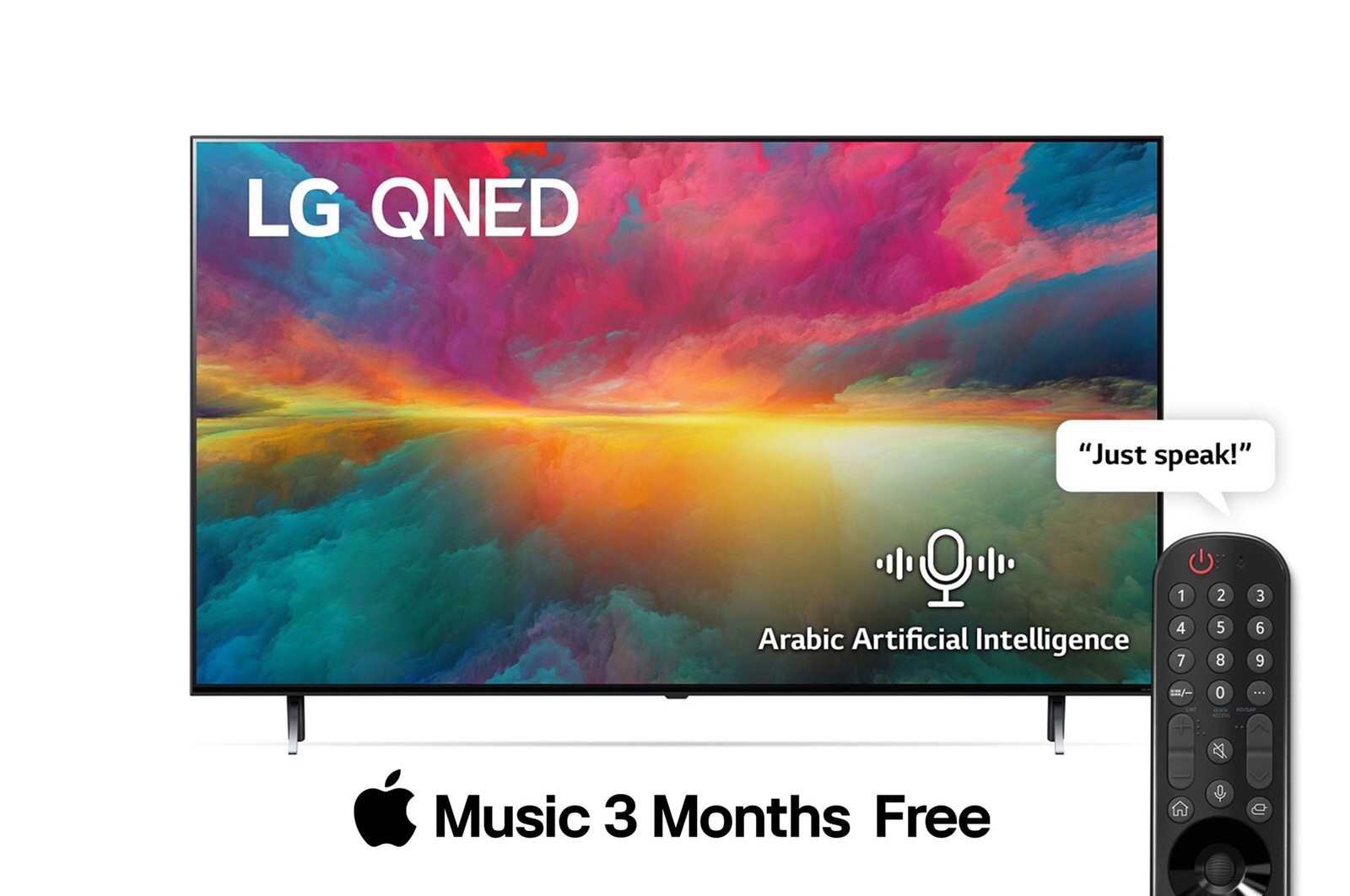 front view with remote