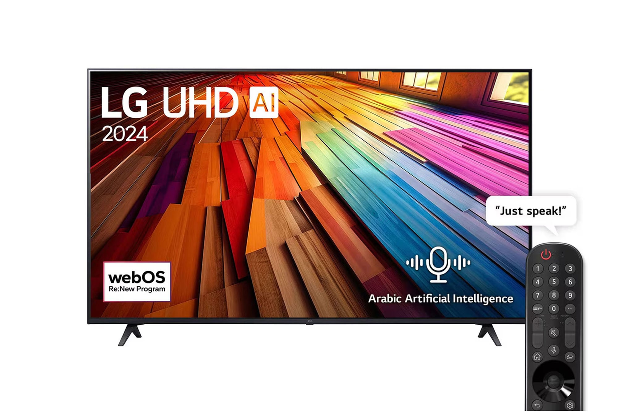 65 Inch LG UHD AI UT80 4K Smart TV AI Magic remote HDR10 webOS24