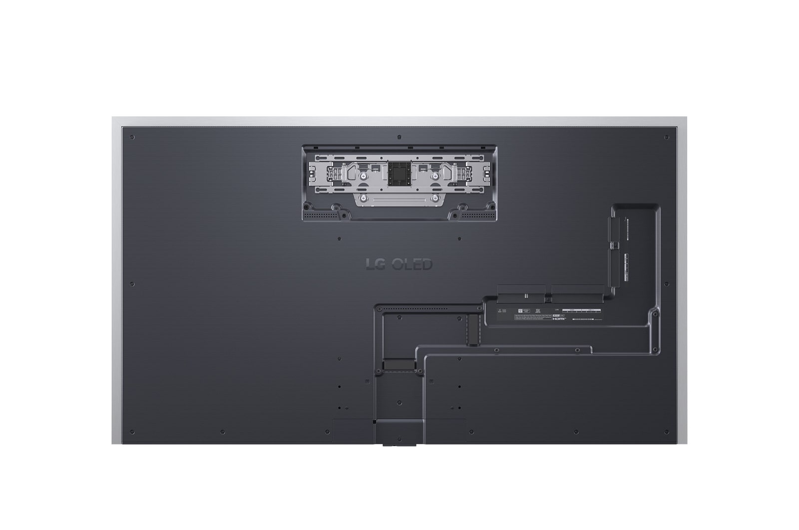 Rear view of LG OLED evo AI G5 4K Smart TV.