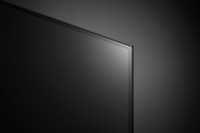 Close-up of LG OLED evo TV