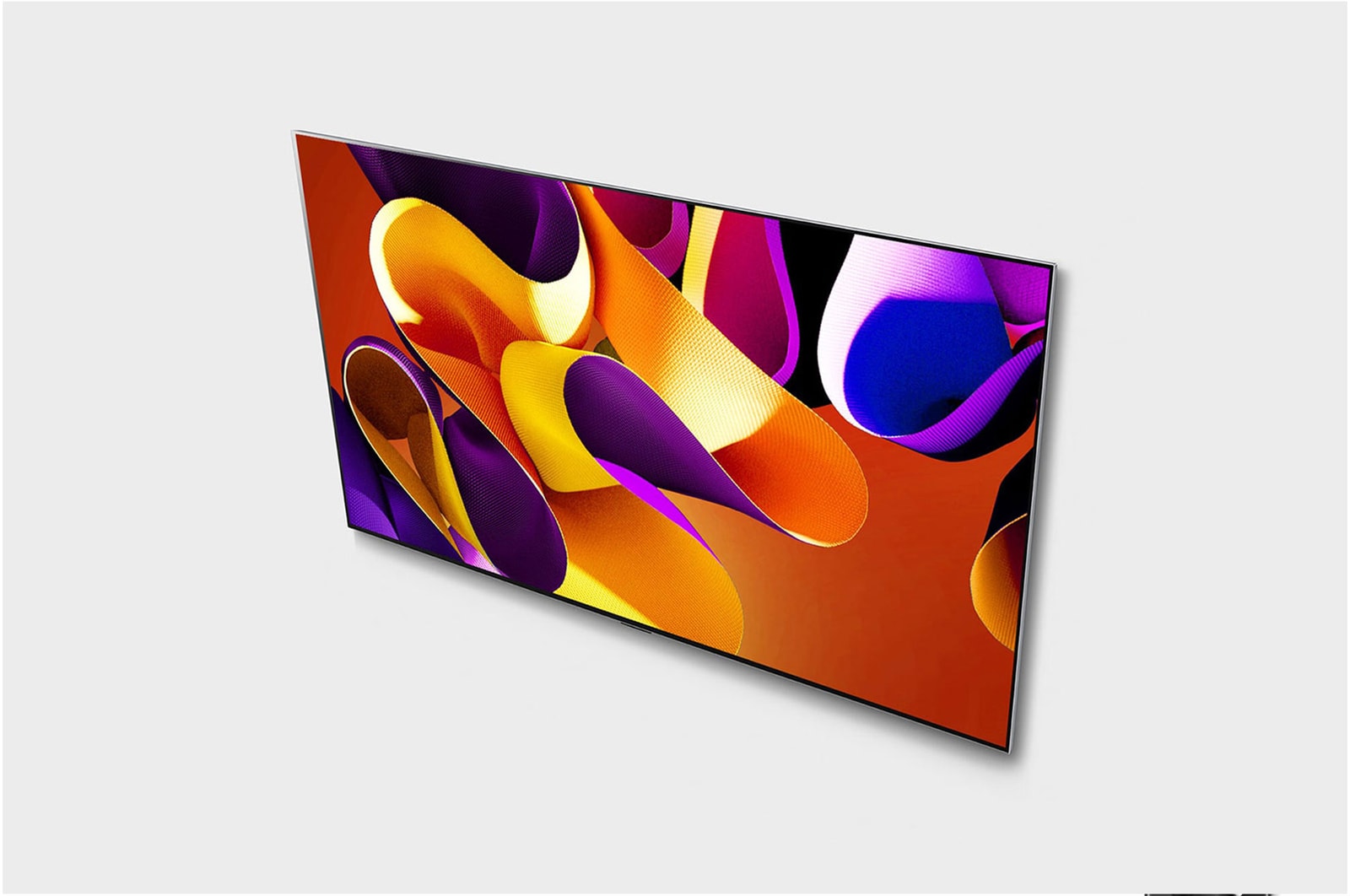 Angled view of LG OLED evo TV, OLED G4 from above