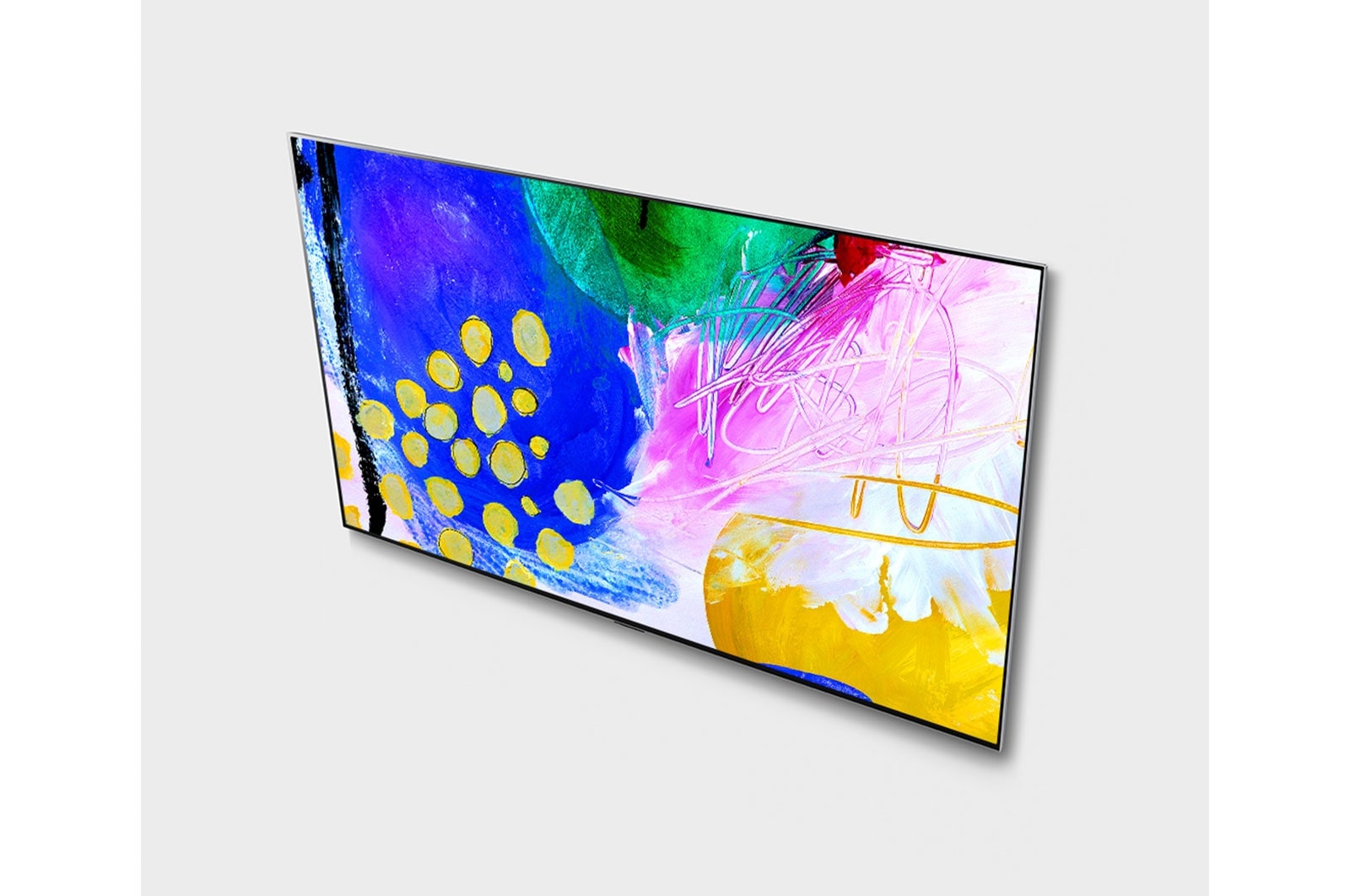 LG 4K OLED Smart TV 77 inch Series G2 with gallery design, a9 Gen5 4K Processor, G-Sync & FreeSync for gaming. 1ms response time., OLED77G26LA