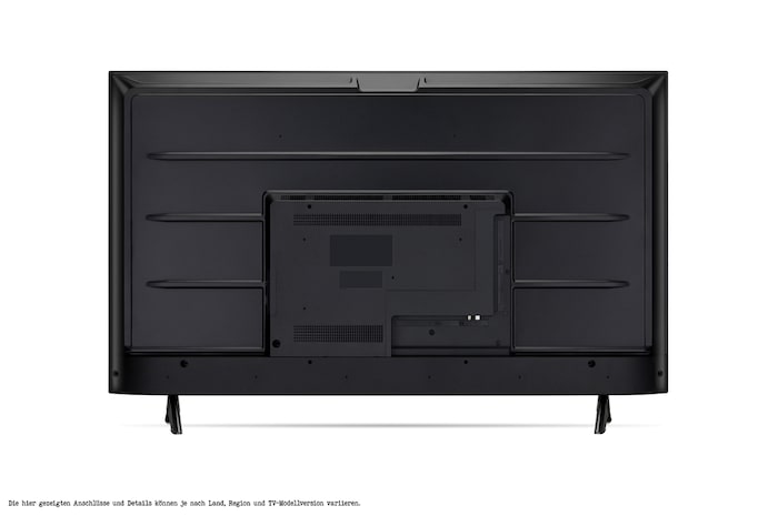 Rear view of LG UHD TV, UT