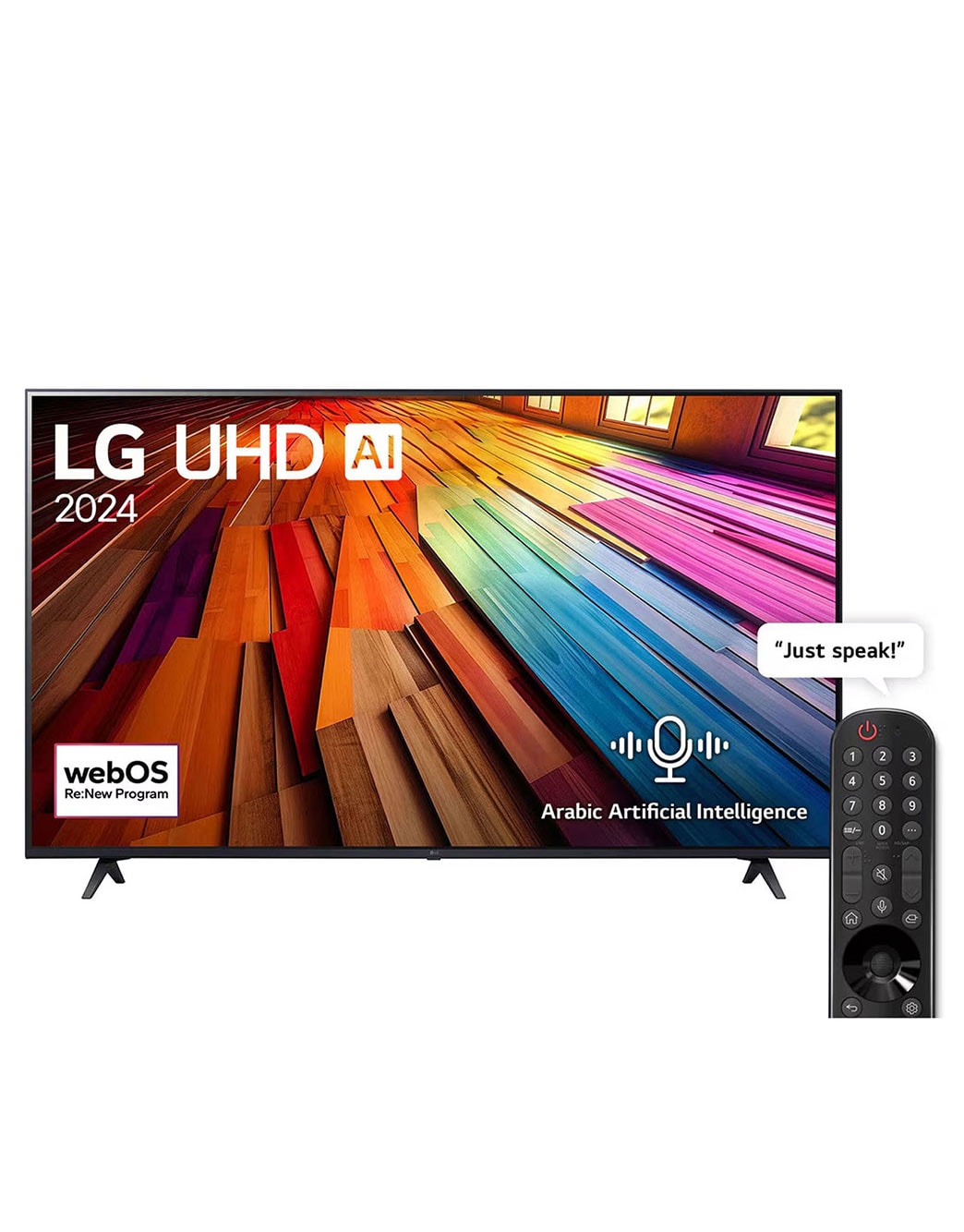 55 Inch LG UHD AI UT80 4K Smart TV AI Magic remote HDR10 webOS24