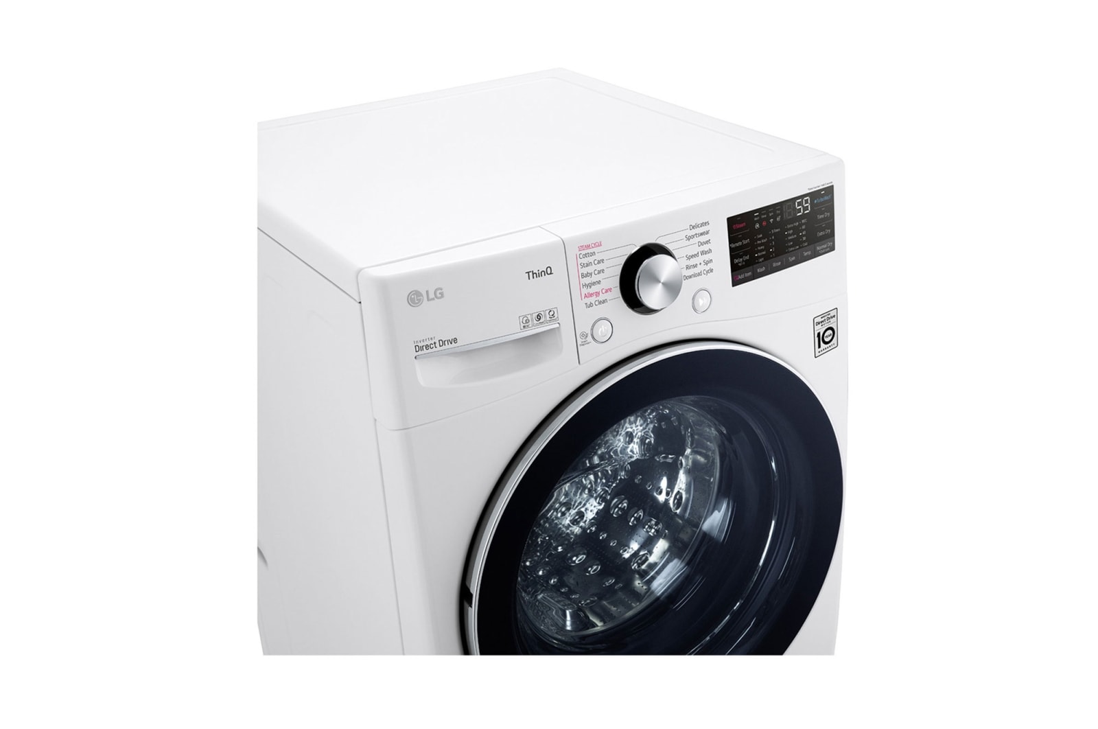 LG 13 kg Washer ,  Front Load washing Machine with AI DD™ (Intelligent Care with 18% More Fabric Protection) ,White color, ThinQ™ (Wi-Fi), \t\t\t \t\t\t, WF1310WHT