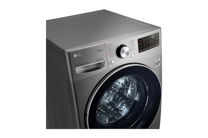 LG 15 kg Front load | Bigger capacity in same size | SmartThinQ™ , WF1510XMT