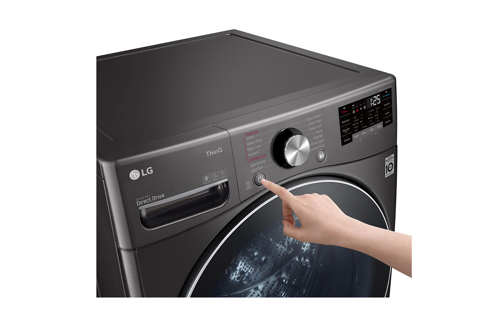 LG 21Kg Front load | Steam™ | 6 Motion DD Motor | ThinQ™ , WF2111BST