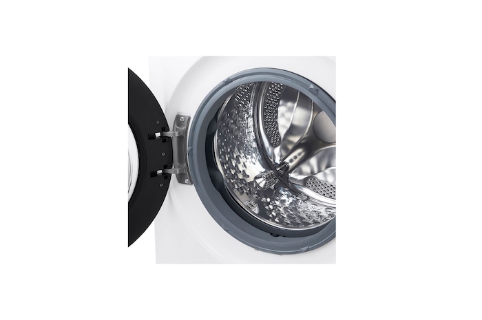 LG Front Load Washing Machine, WFN1310WHT, Door Open
